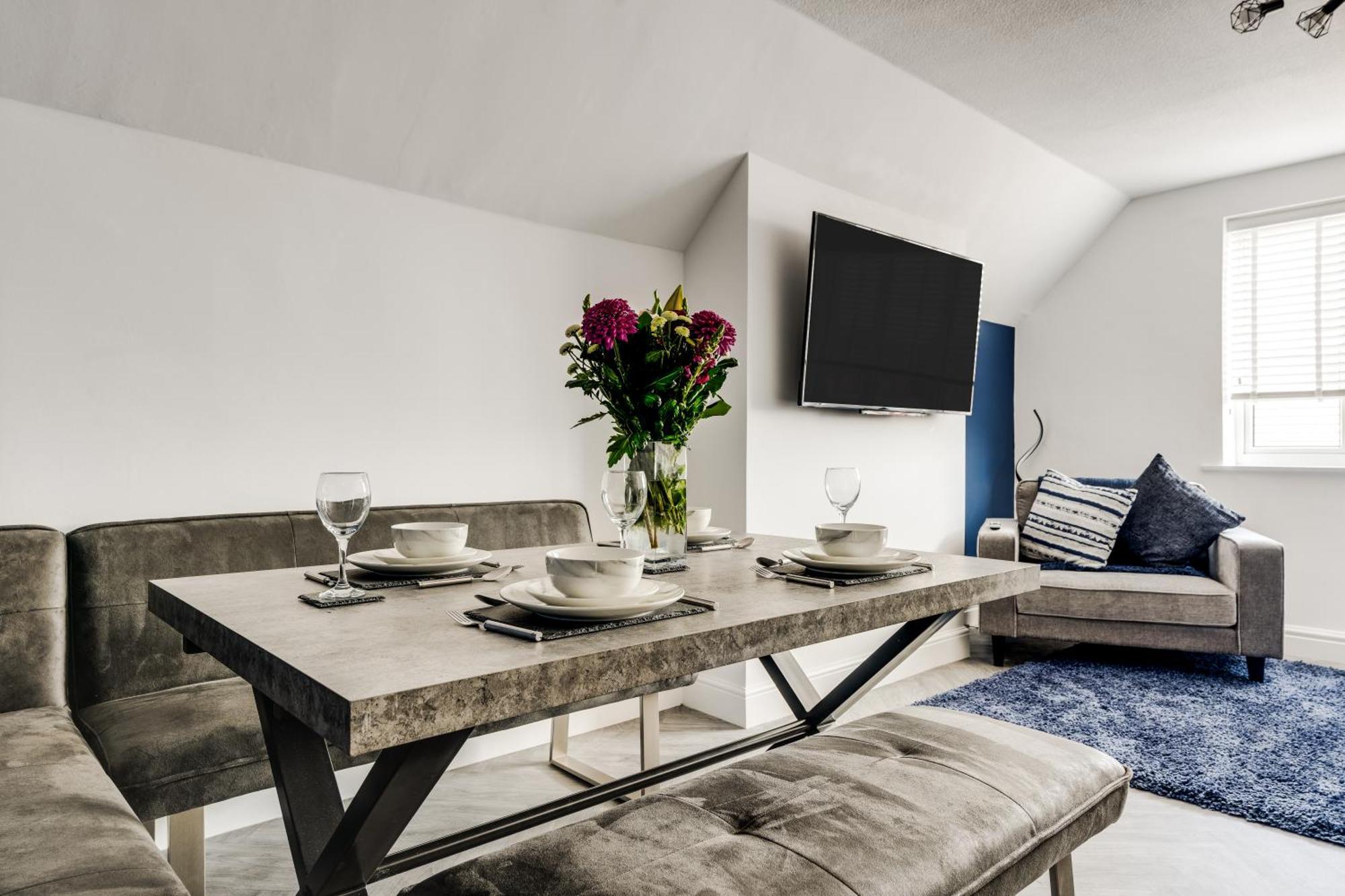 St David'S - Stylish 2 Bed Apartment, Free Parking, Close To Beach Lytham St Annes Exteriör bild